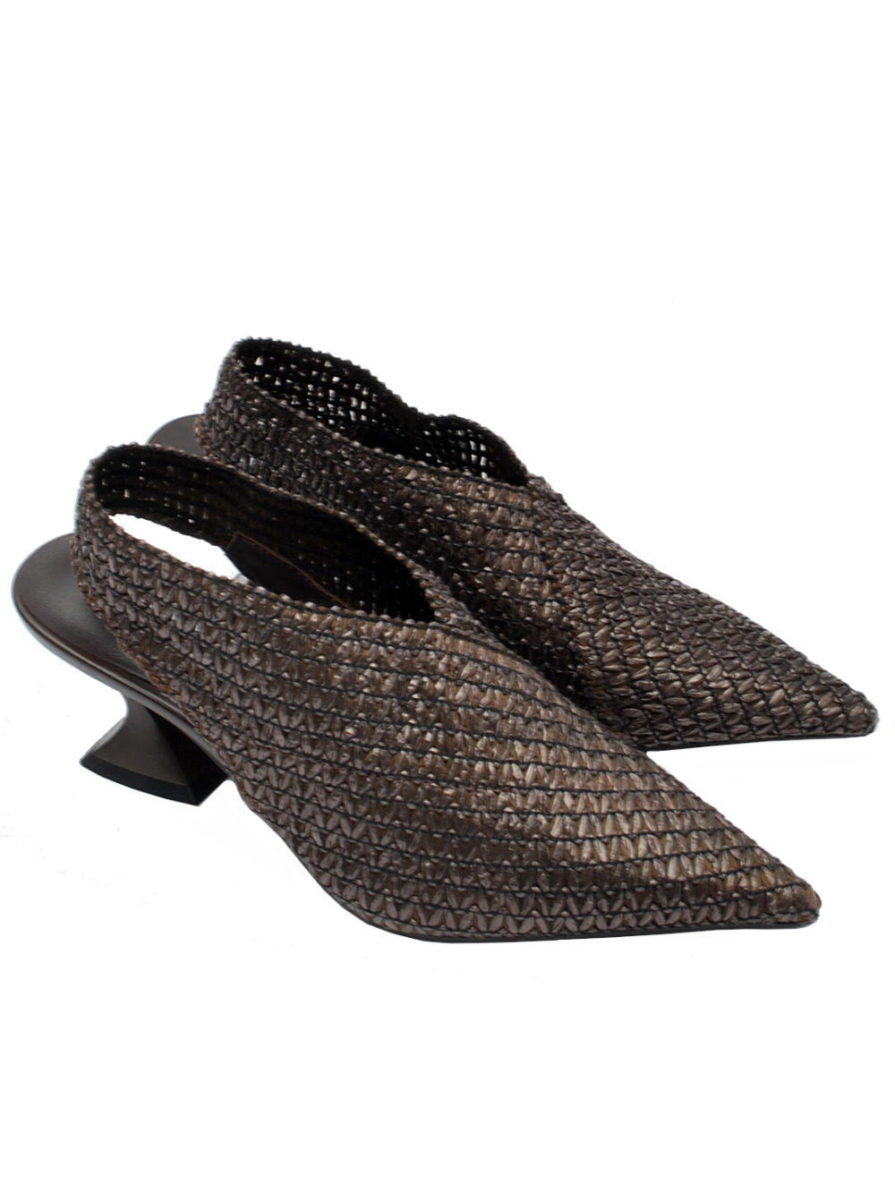 Slingback Donna Jeannot AJ651A Rafia Testa Moro pe26