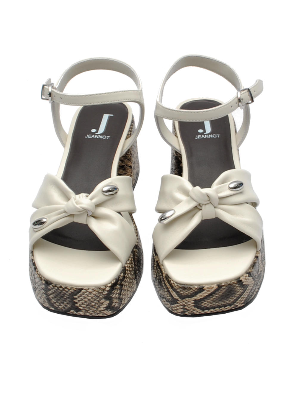 Sandalo Donna Jeannot AJ563B Nappa Off White pe26