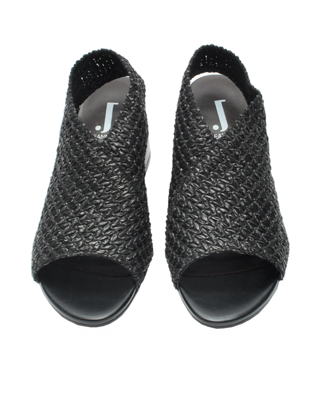 Sandalo Donna Jeannot AJ625A Rafia Nera pe26