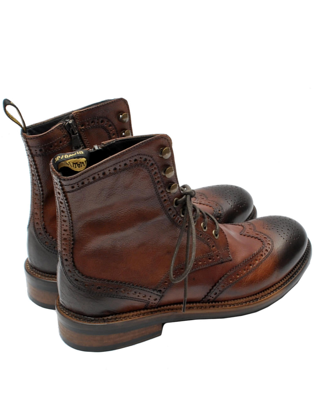 J.P. David polacchino cuoio scuro 37340/1 ai25 - Calzature Nucca