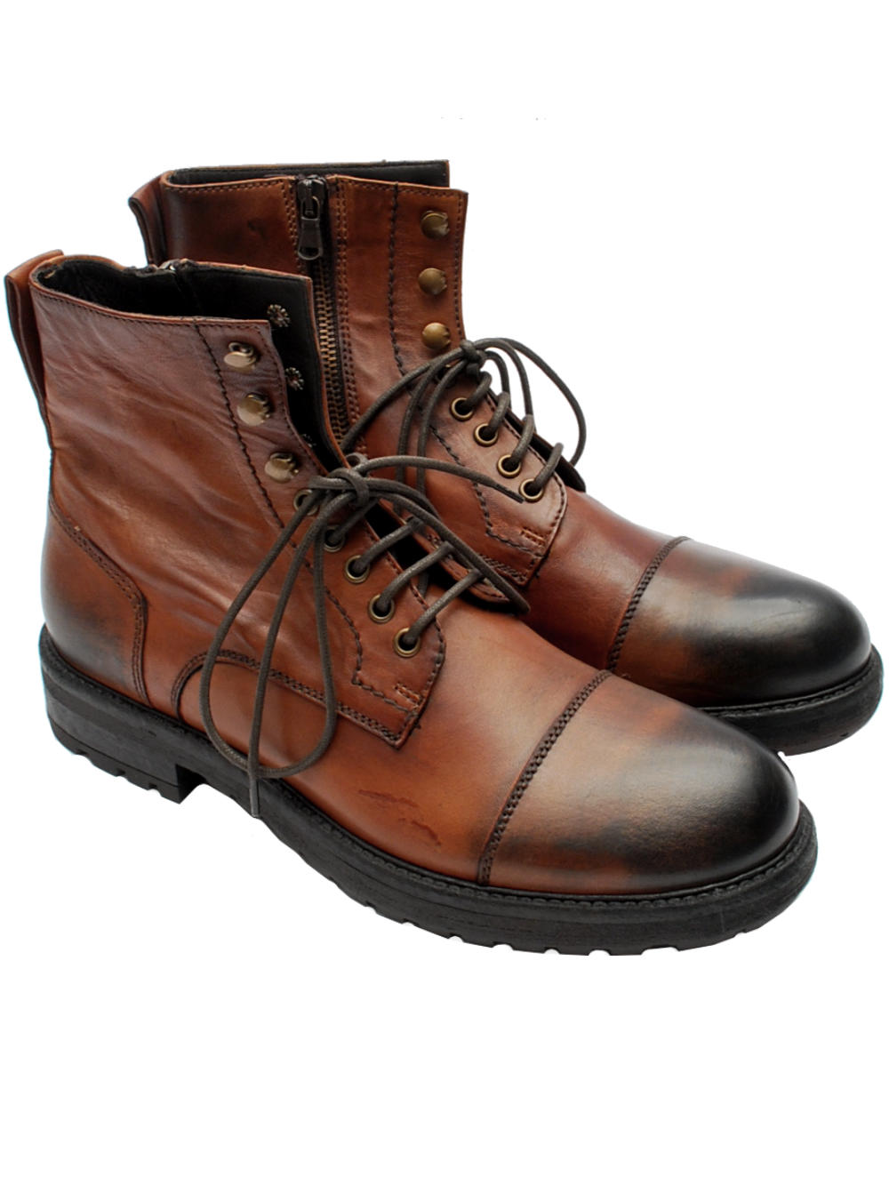 J.P. David polacchino cuoio scuro 3830/370 ai25 - Calzature Nucca