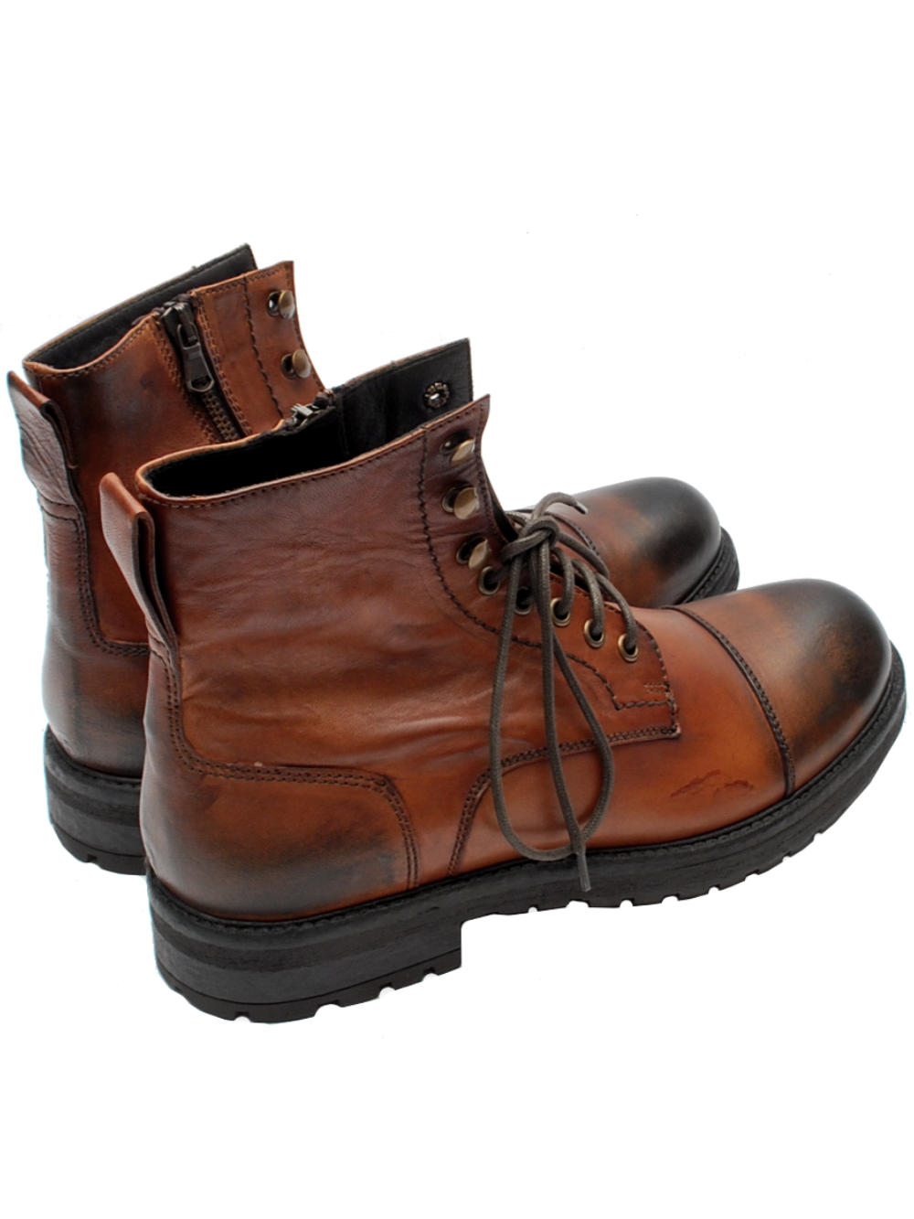 J.P. David polacchino cuoio scuro 3830/370 ai25 - Calzature Nucca