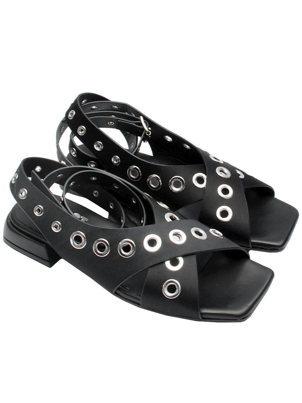 Sandali JUICE M397M21 Raso Nero Pe25: Raffinatezza rock per le tue serate