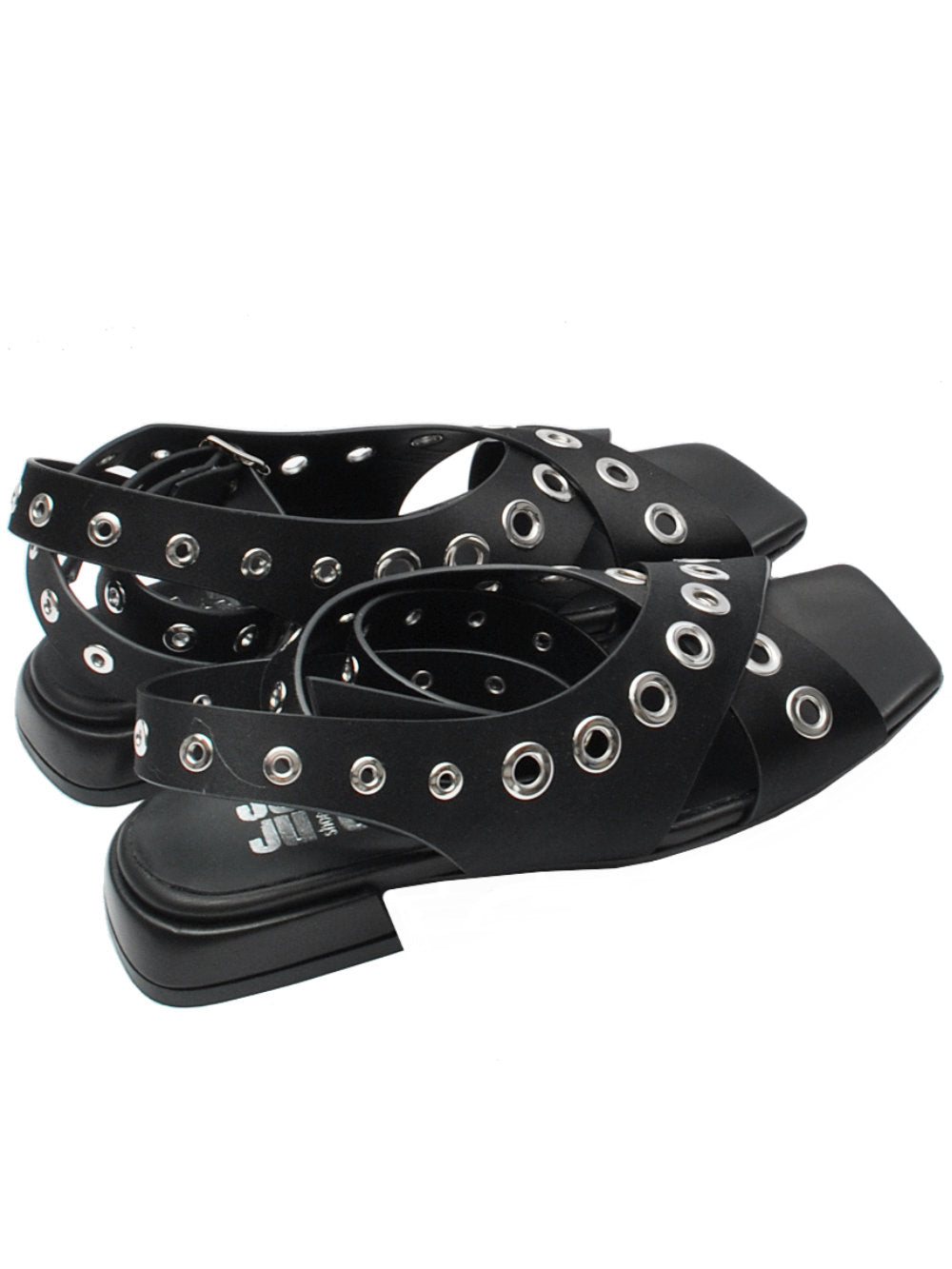 Sandali JUICE M397M21 Raso Nero Pe25: Raffinatezza rock per le tue serate