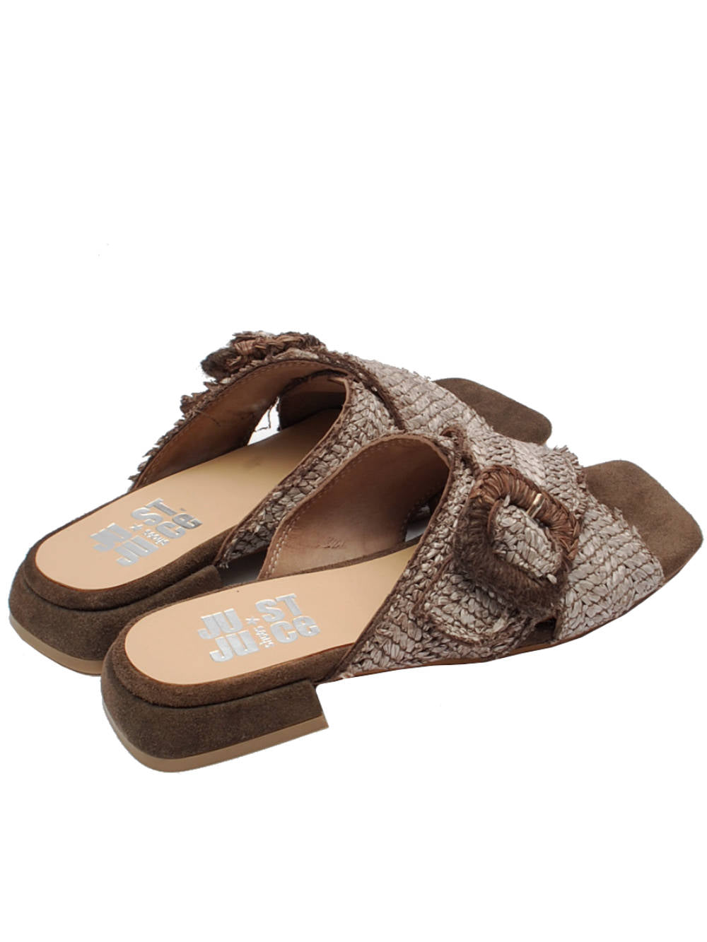 Juice ciabattina m397m8 raffia testa di moro pe24