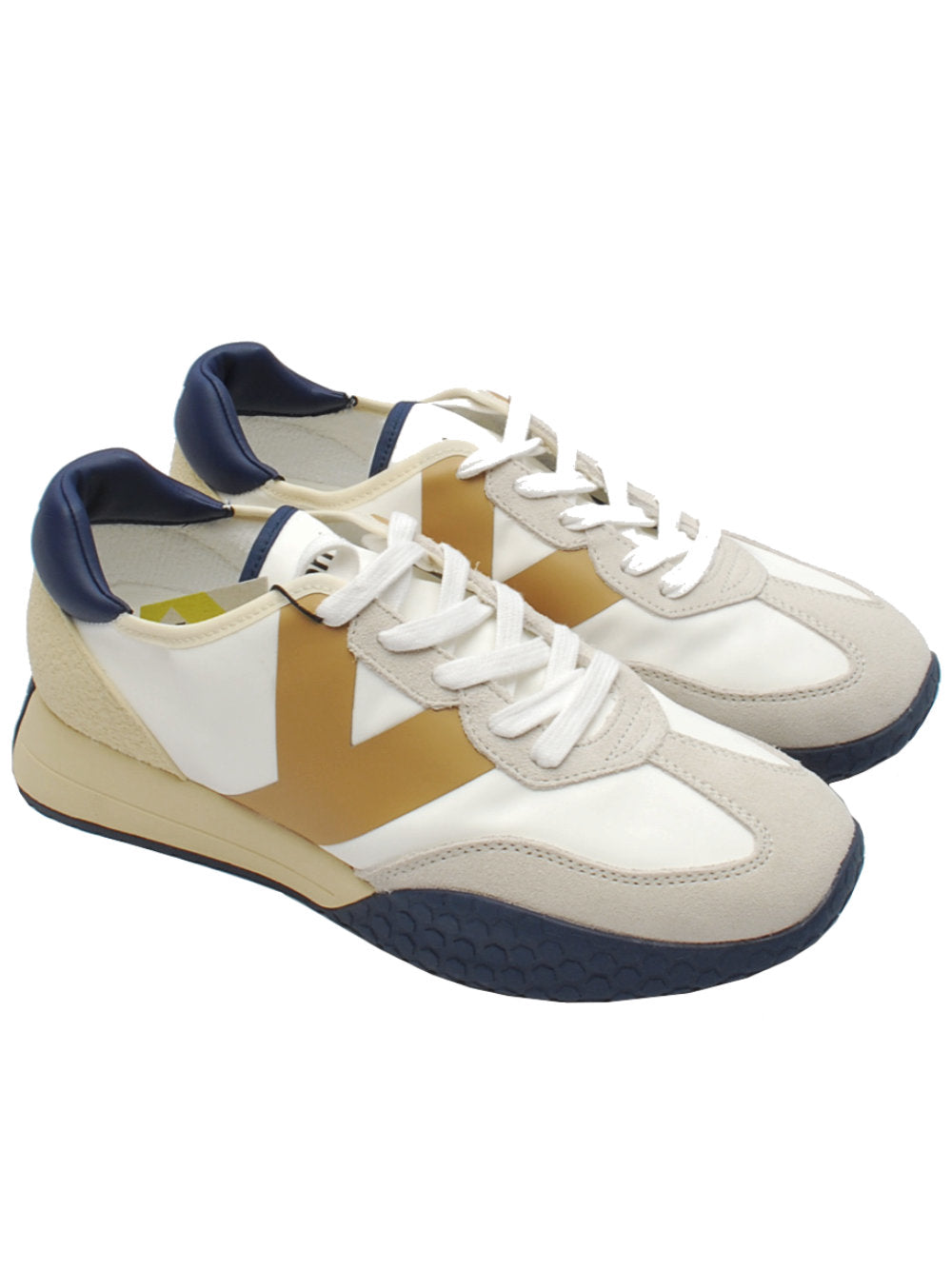 Kehnoo sneaker 9313 bianco beige e blu pe24