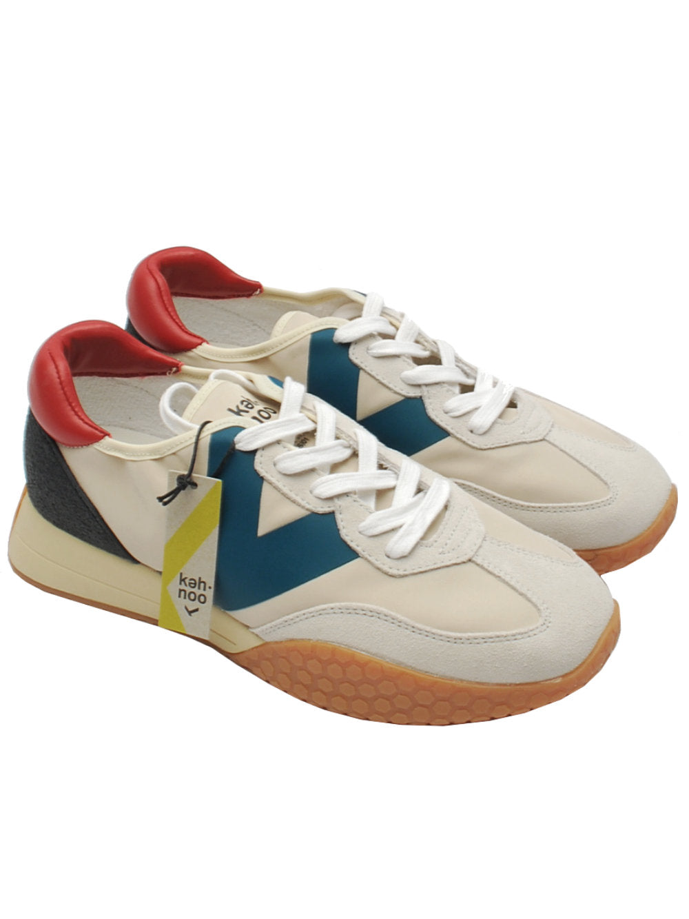 Kehnoo sneaker 9313 bianco e beige pe24