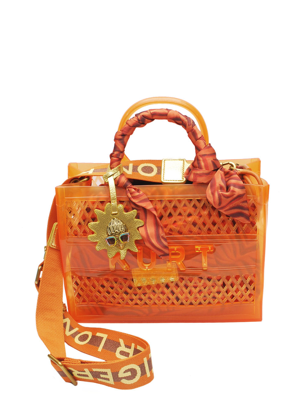 Kurt Geiger borsa Jelly SM Tote Bag 157 Vinile Tan Comb Pe26