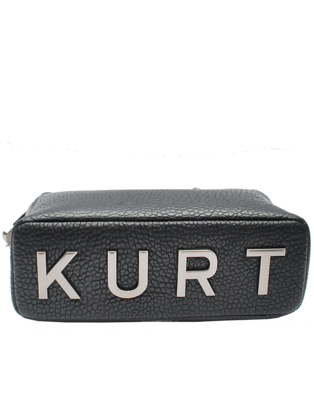 Borsa Shopping Kurt Geiger Kensington Shoulder Kurt - Pelle Nera Martellata Ai25 - Calzature Nucca