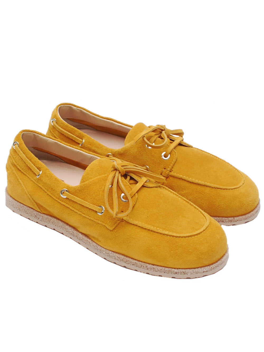 Barche Donna Lara Manni 1002 Camoscio Ocra Pe25 - Calzature Nucca