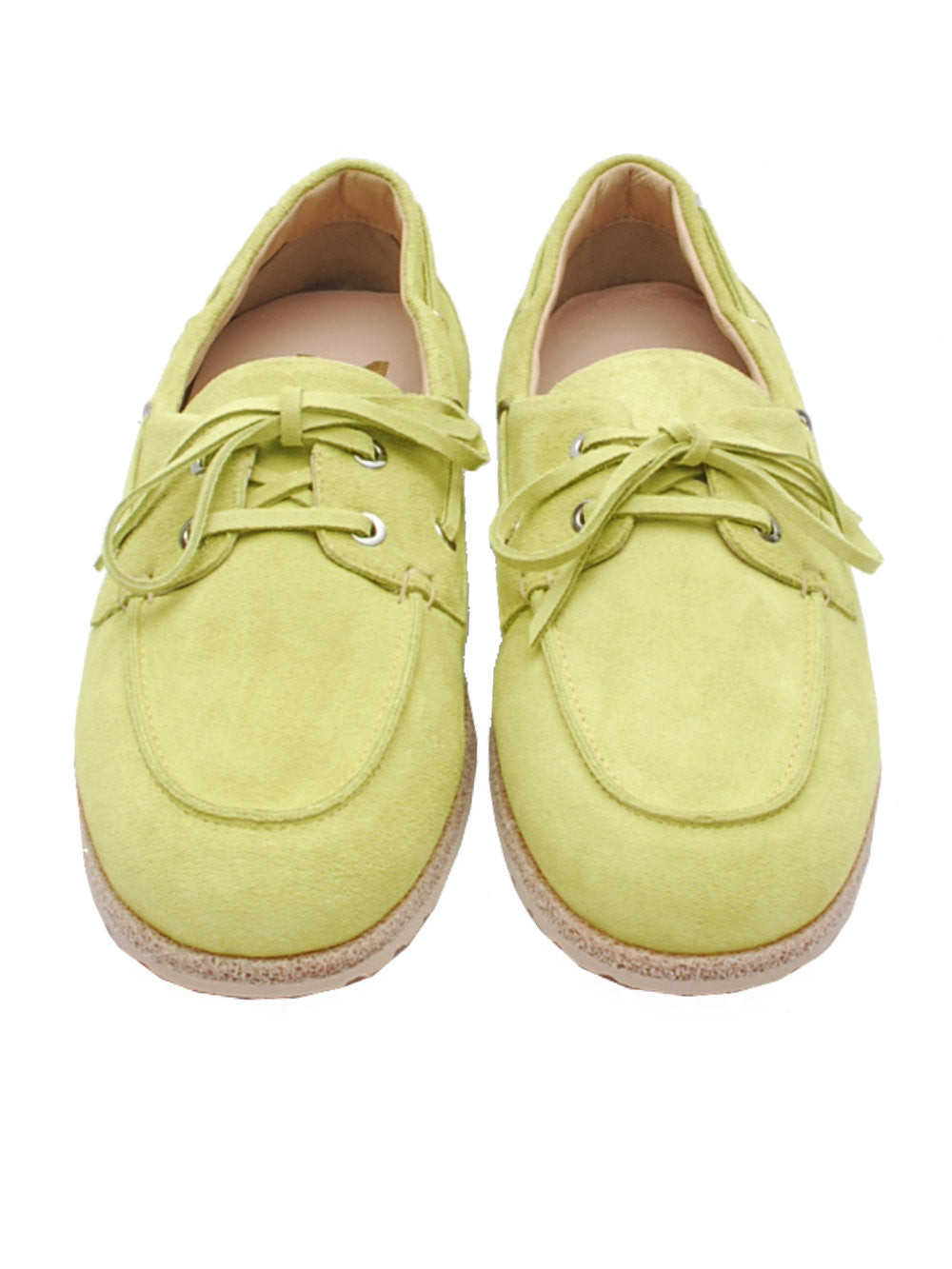 Barche Donna Lara Manni 1002 Camoscio Verde Pe25 - Calzature Nucca