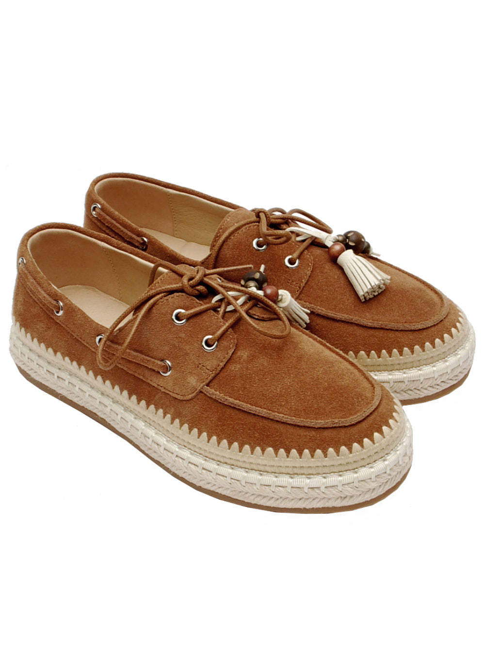 Barche Donna Lara Manni 483251 Camoscio Legno Pe26