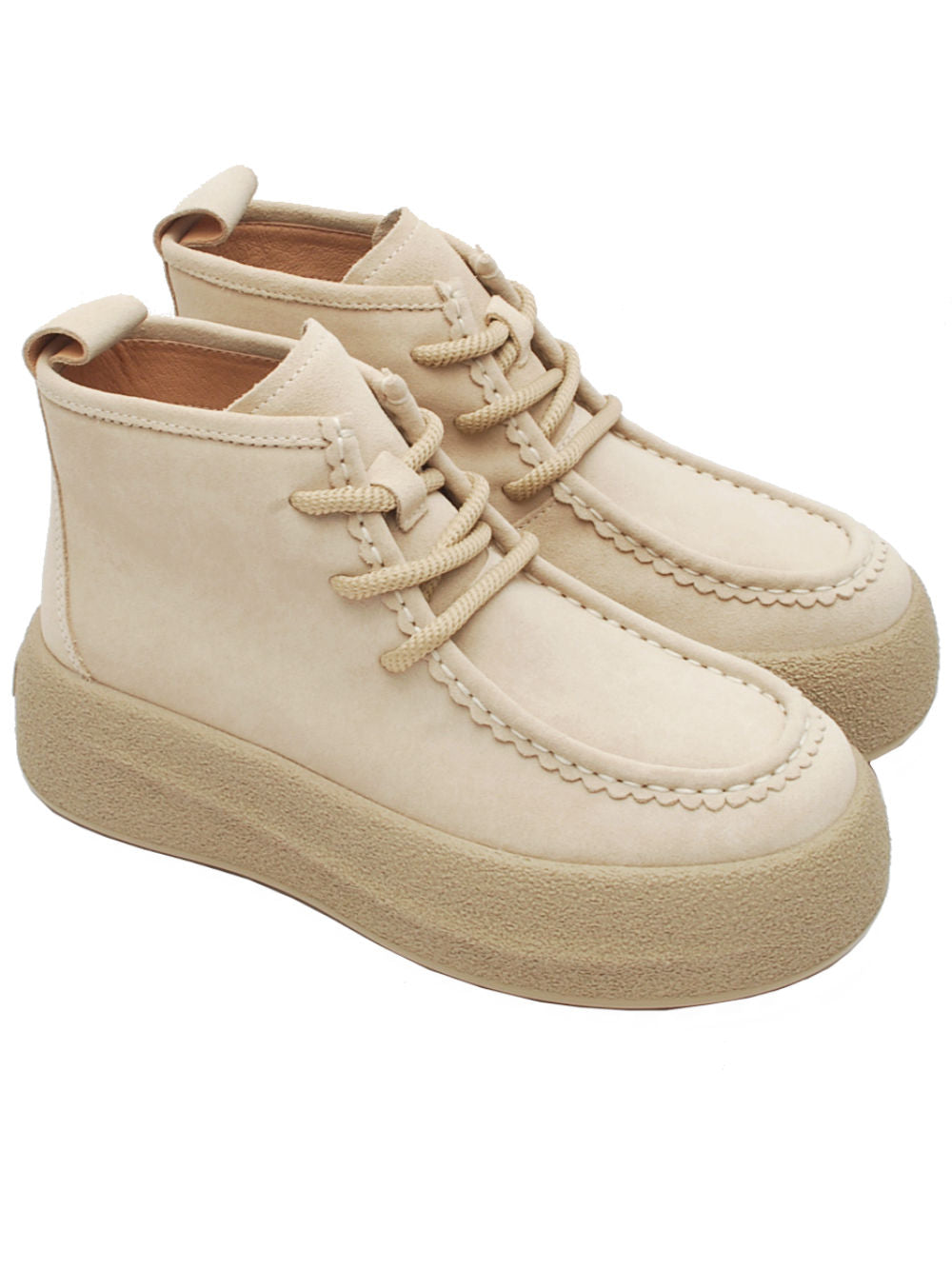 Polacco Donna Lara Manni 494401 Camoscio Beige Ai26