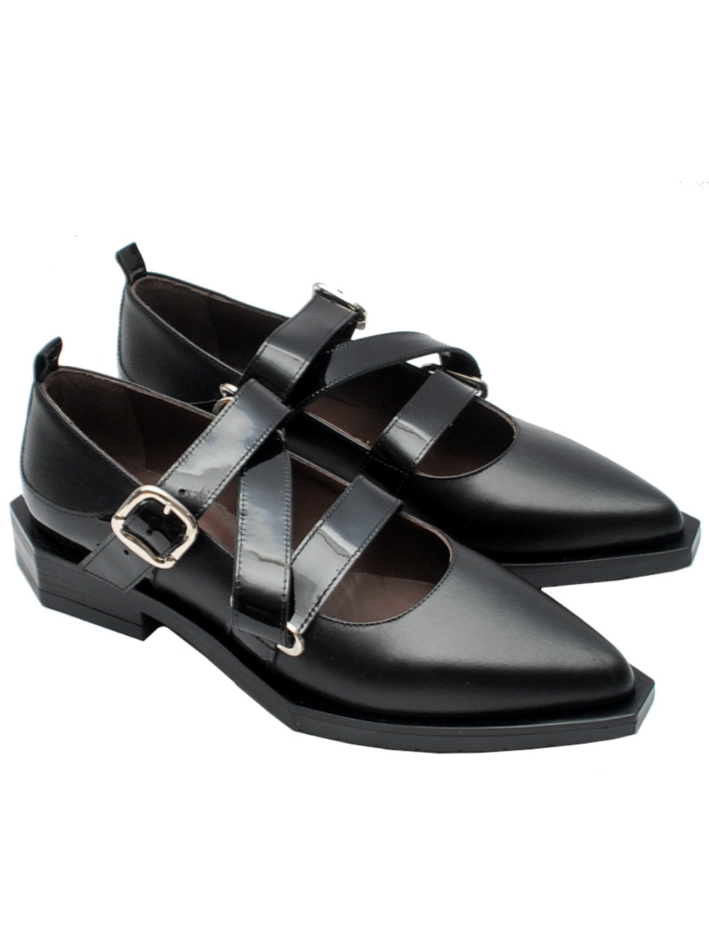 Le Bohemien scarpa cinturino nera G09 ai24 - Main Image