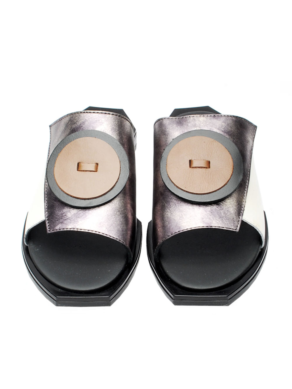Sabot Donna Le Bohémien SC210 Argento Latte Nero Pe26
