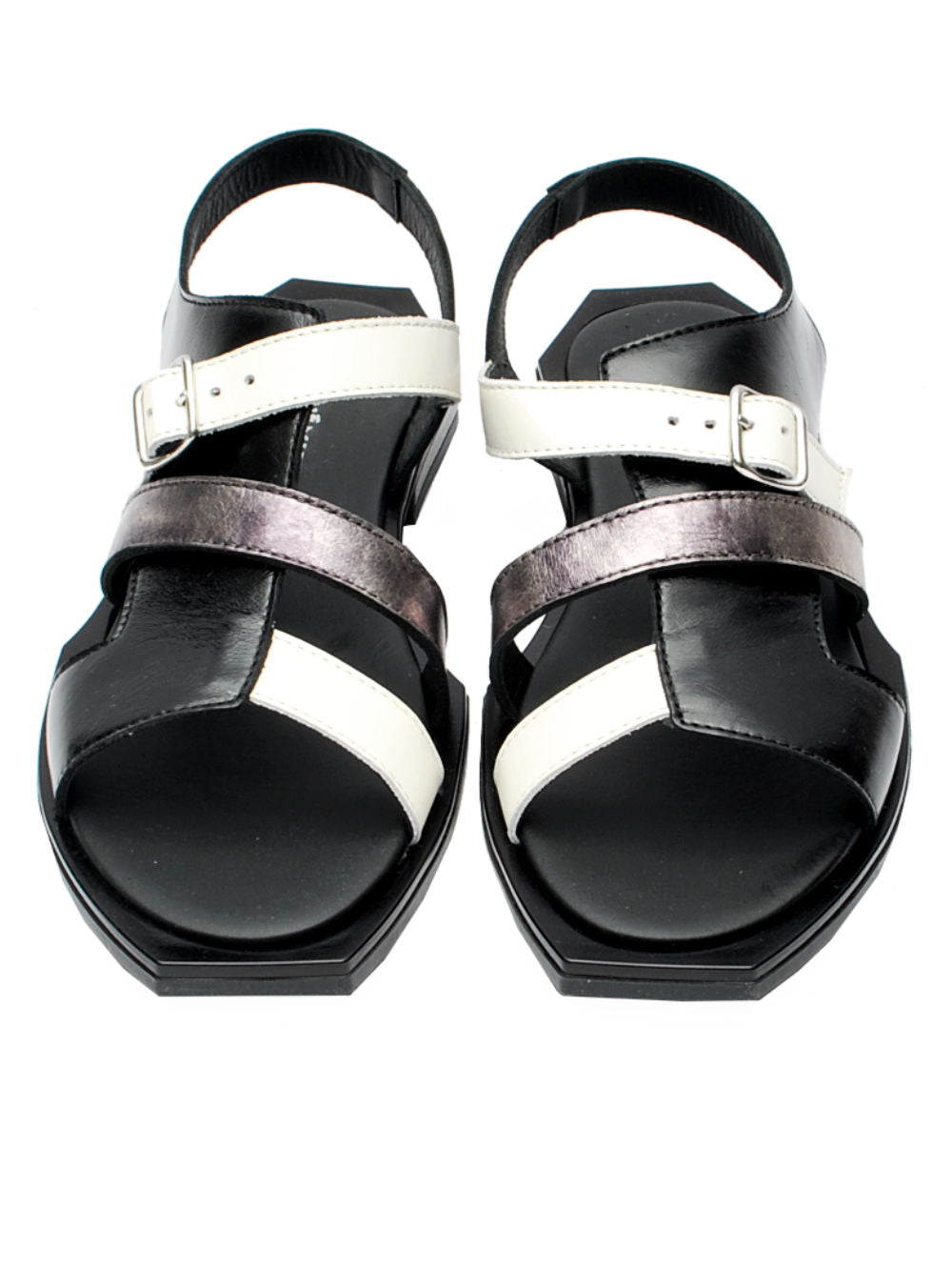 Sandalo Donna Le Bohémien SC35 Nero Latte Nero Pe26