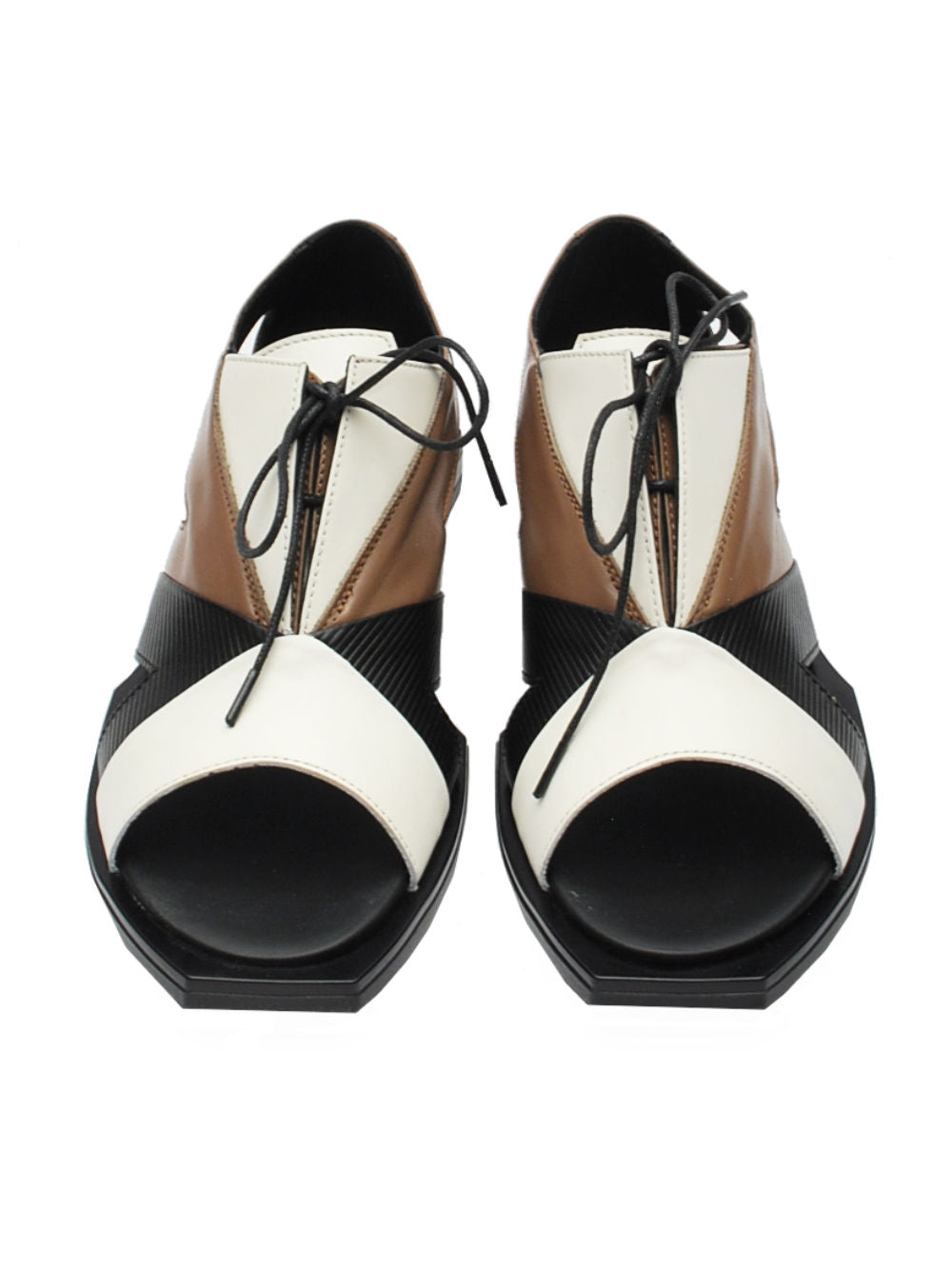 Sandali Donna Le Bohemien SC18 Caffè Latte Nero Pe25 - Calzature Nucca