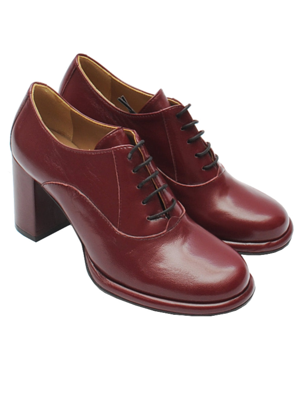 Oxford Francesine Donna Tacco Oxford Scarpe Francesine Con Tacco