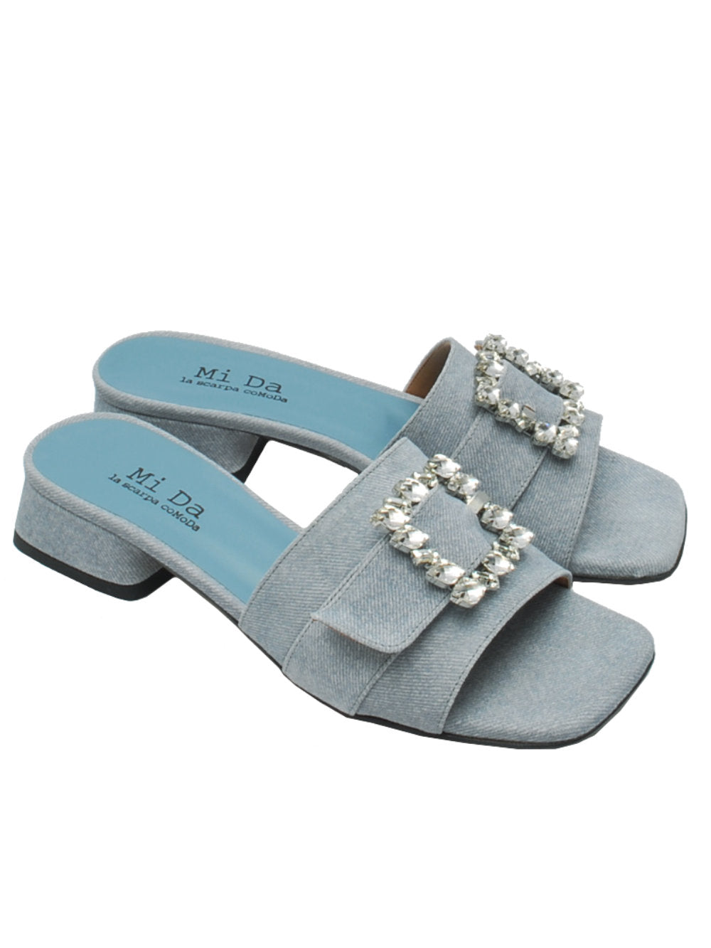 Midare ciabattina con accessorio 310 denim