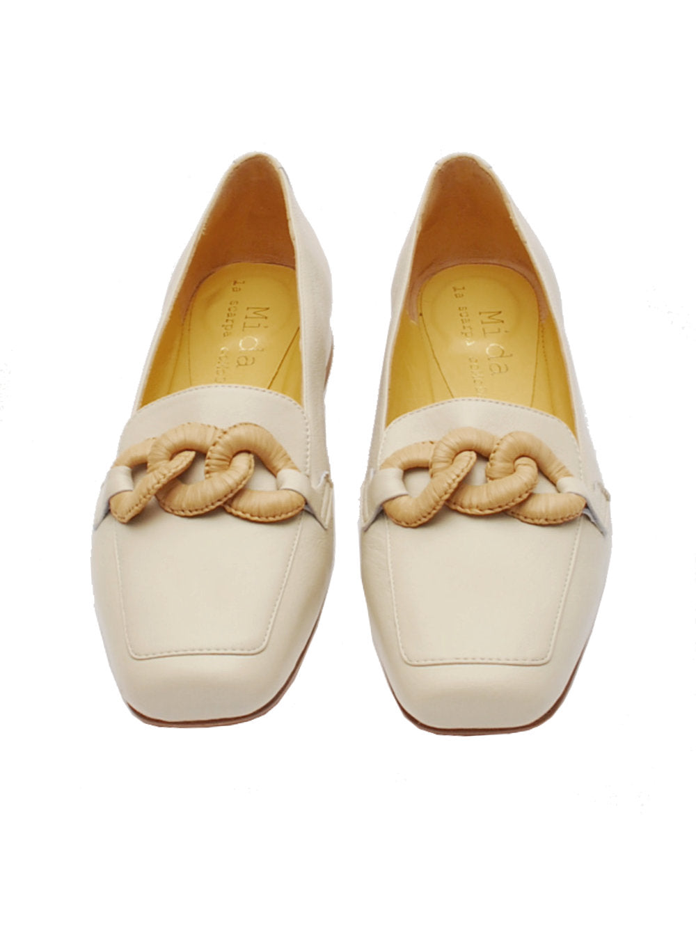 Midare mocassino con accessorio 25 milk pe24
