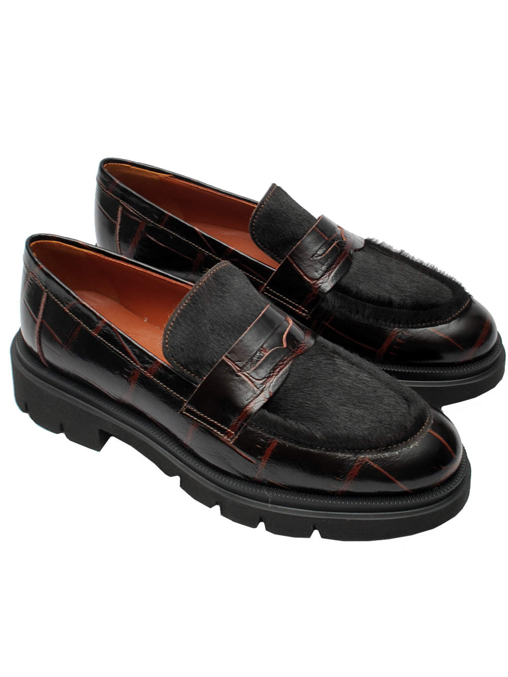 Mocassino Donna Midare 314 - Cocco Cavallino Moro Ai26