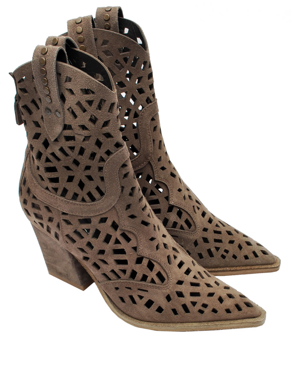 Stivaletti Texani Donna Mimmù M2759M7 Camoscio Dark Pe26