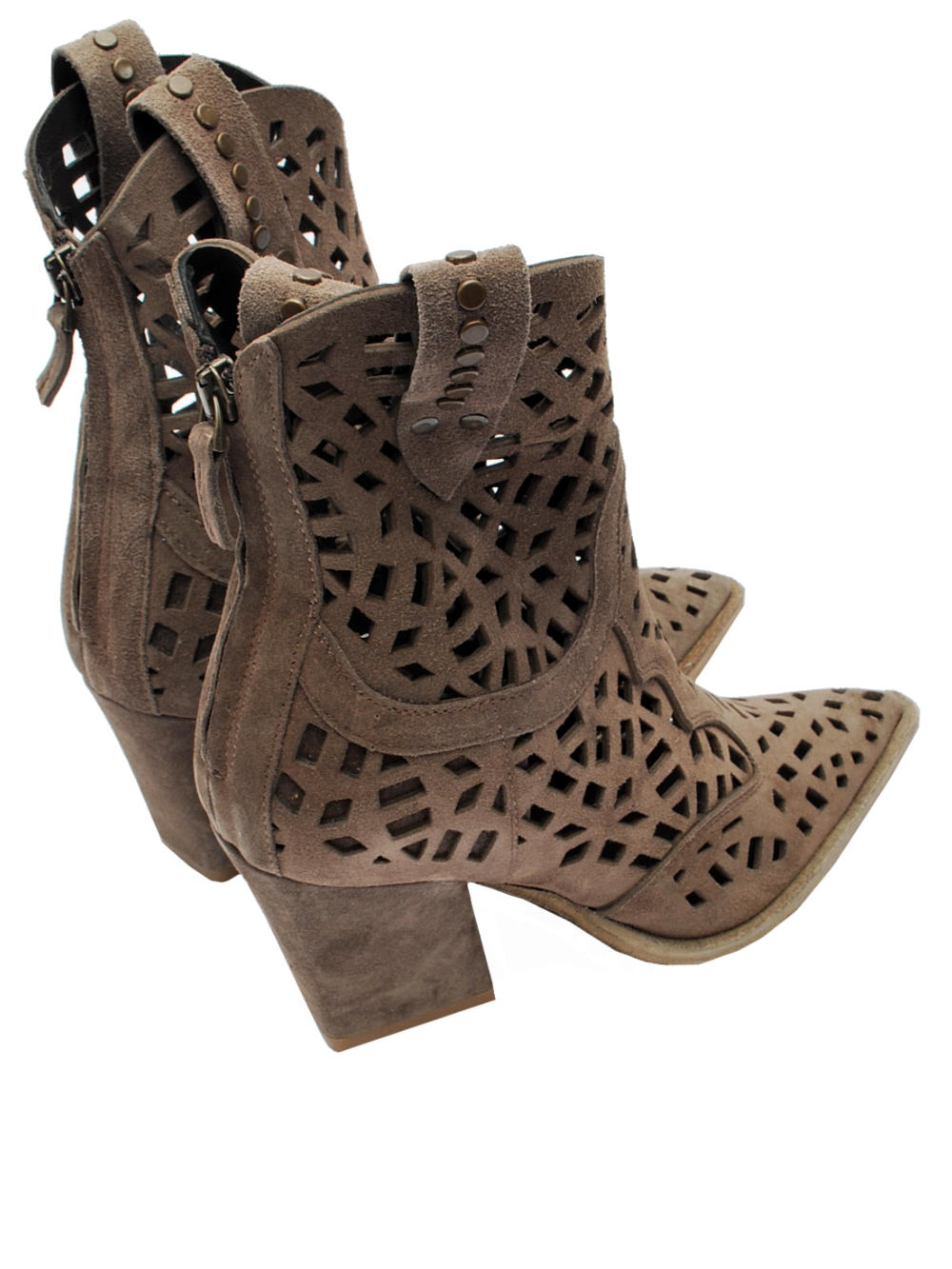 Stivaletti Texani Donna Mimmù M2759M7 Camoscio Dark Pe26