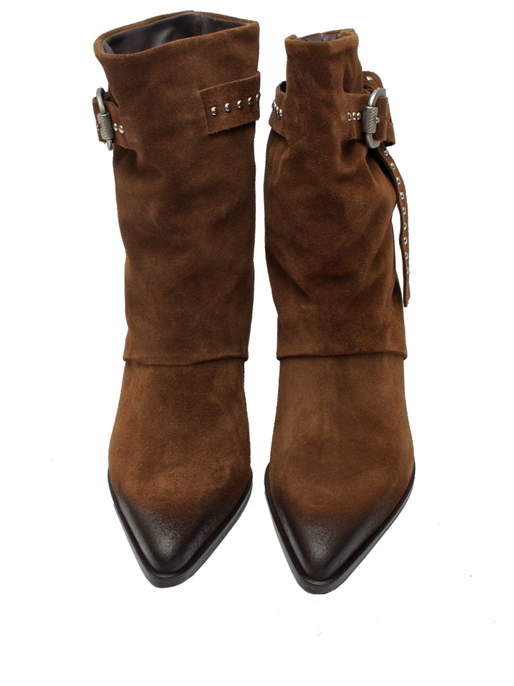 Tronchetto Donna Mimmu M437M1 Camoscio Birra Ai26