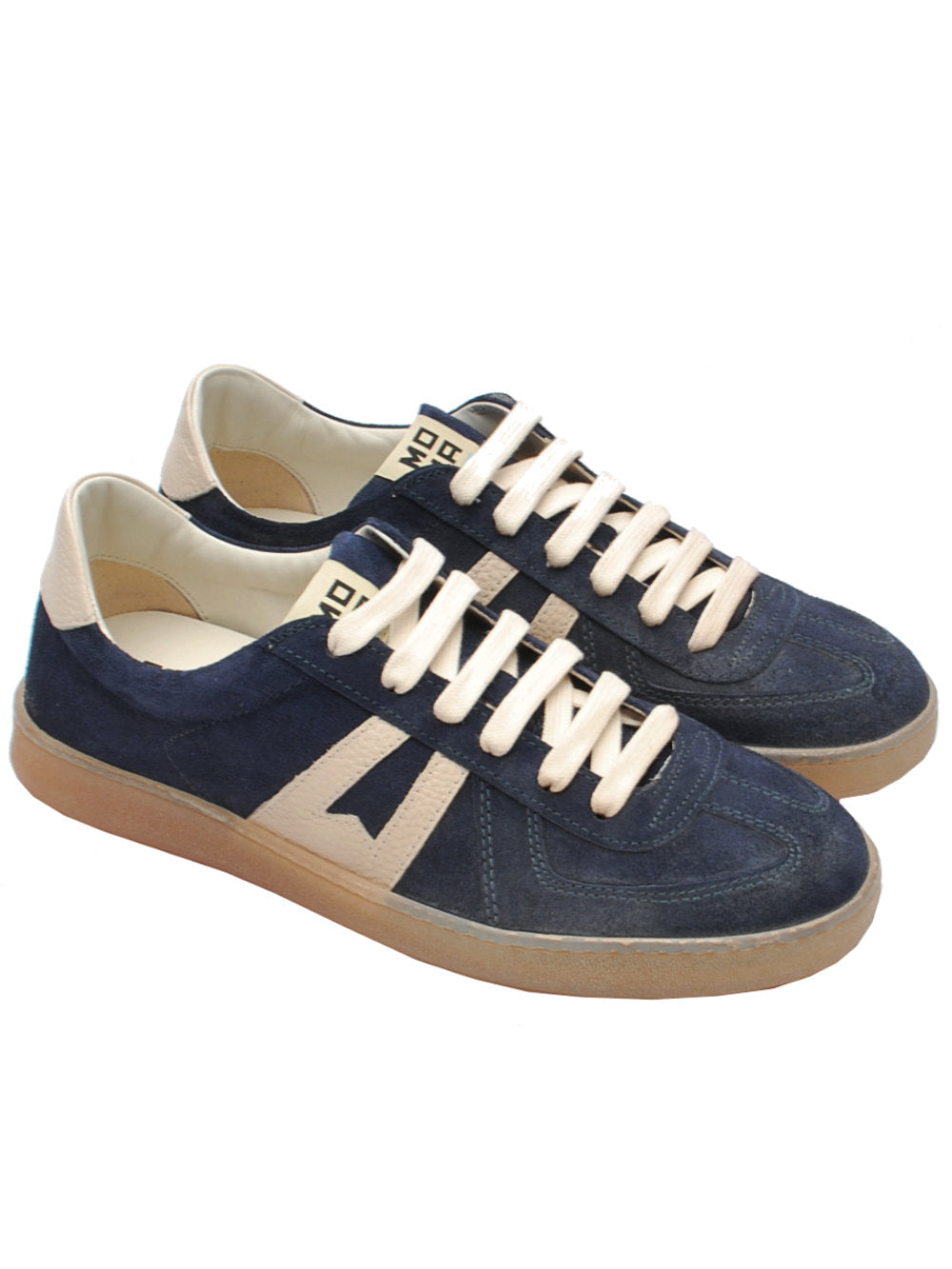 Sneaker Moma Camoscio Lavato Blu 10601A pe26