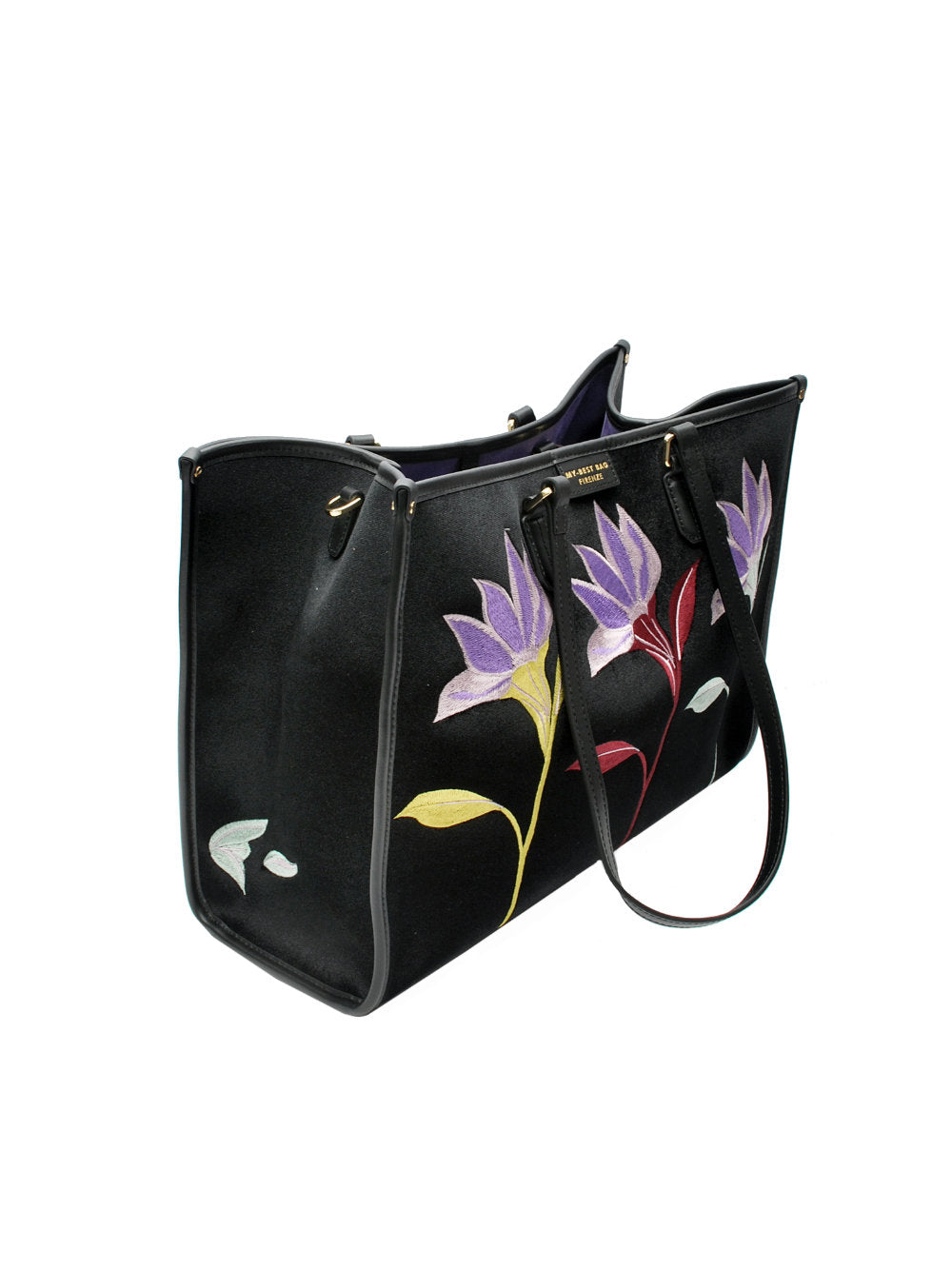 My Best Bag borsa Athena Essence 3008 Black Flower Ai26