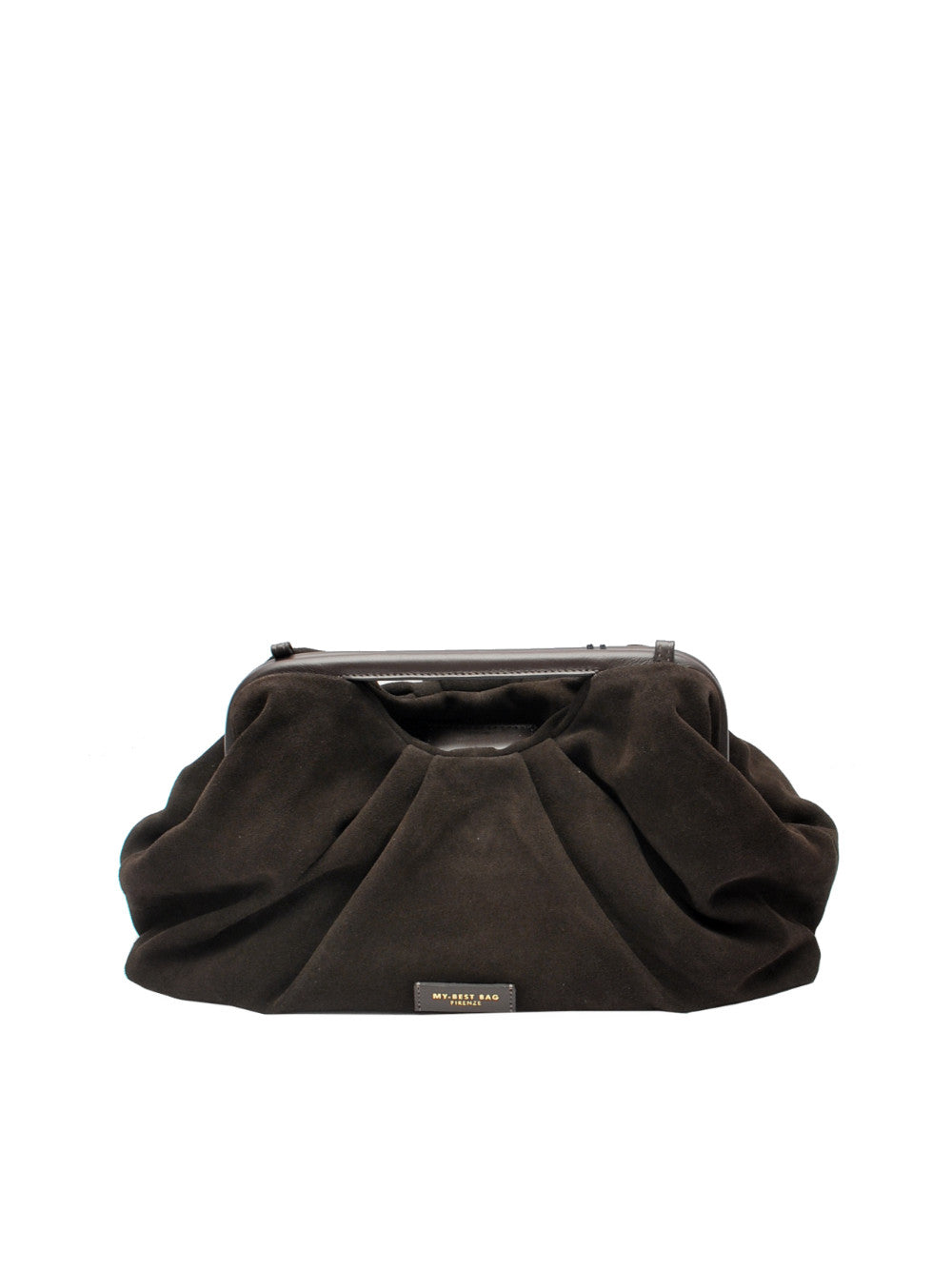 My Best Bag borsa Janine Suede 3026 Suede Dark Brown Ai26