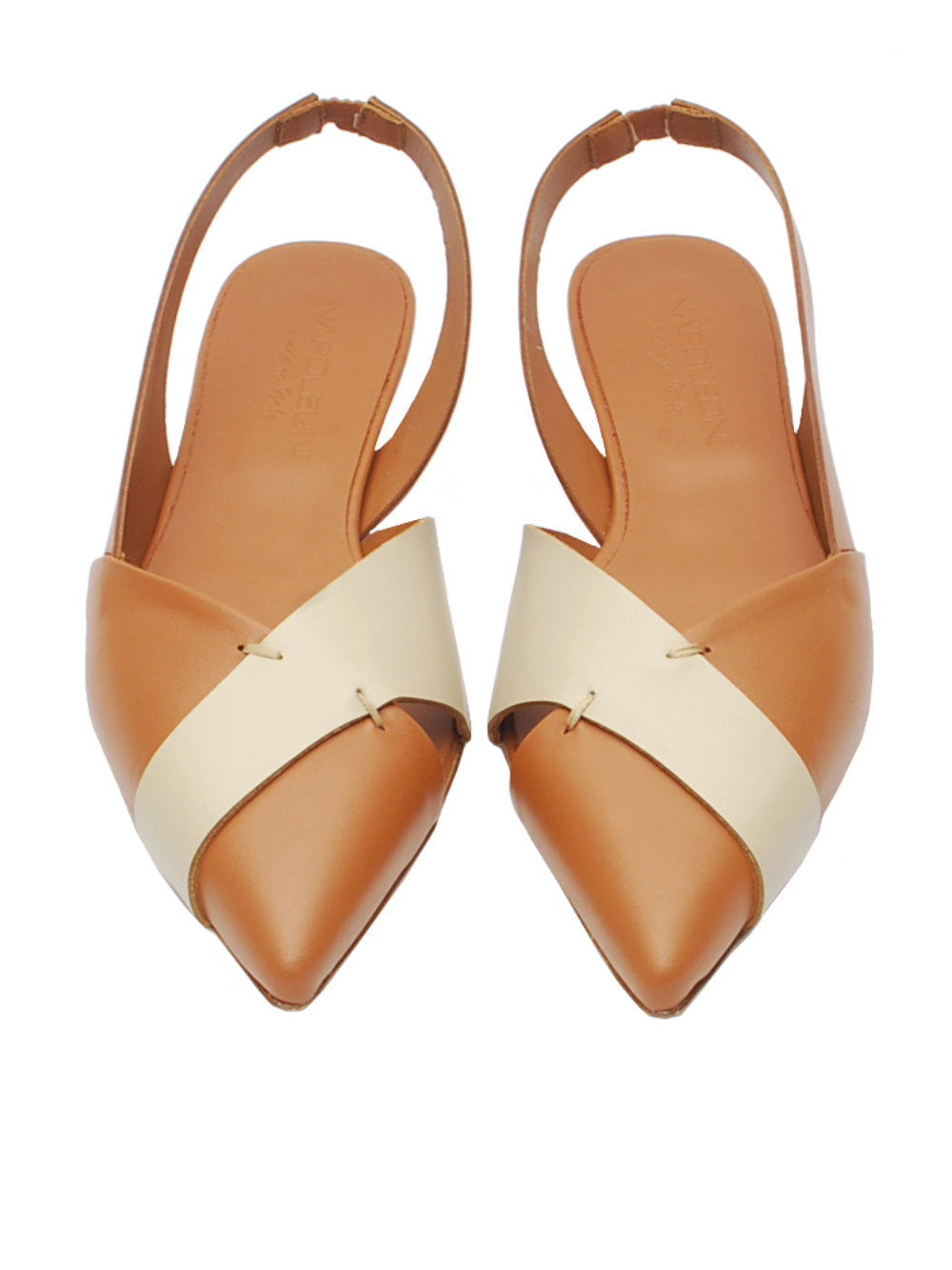 Slingback Donna Napoleoni A1538V Vitello Cuoio/Beige Pe26