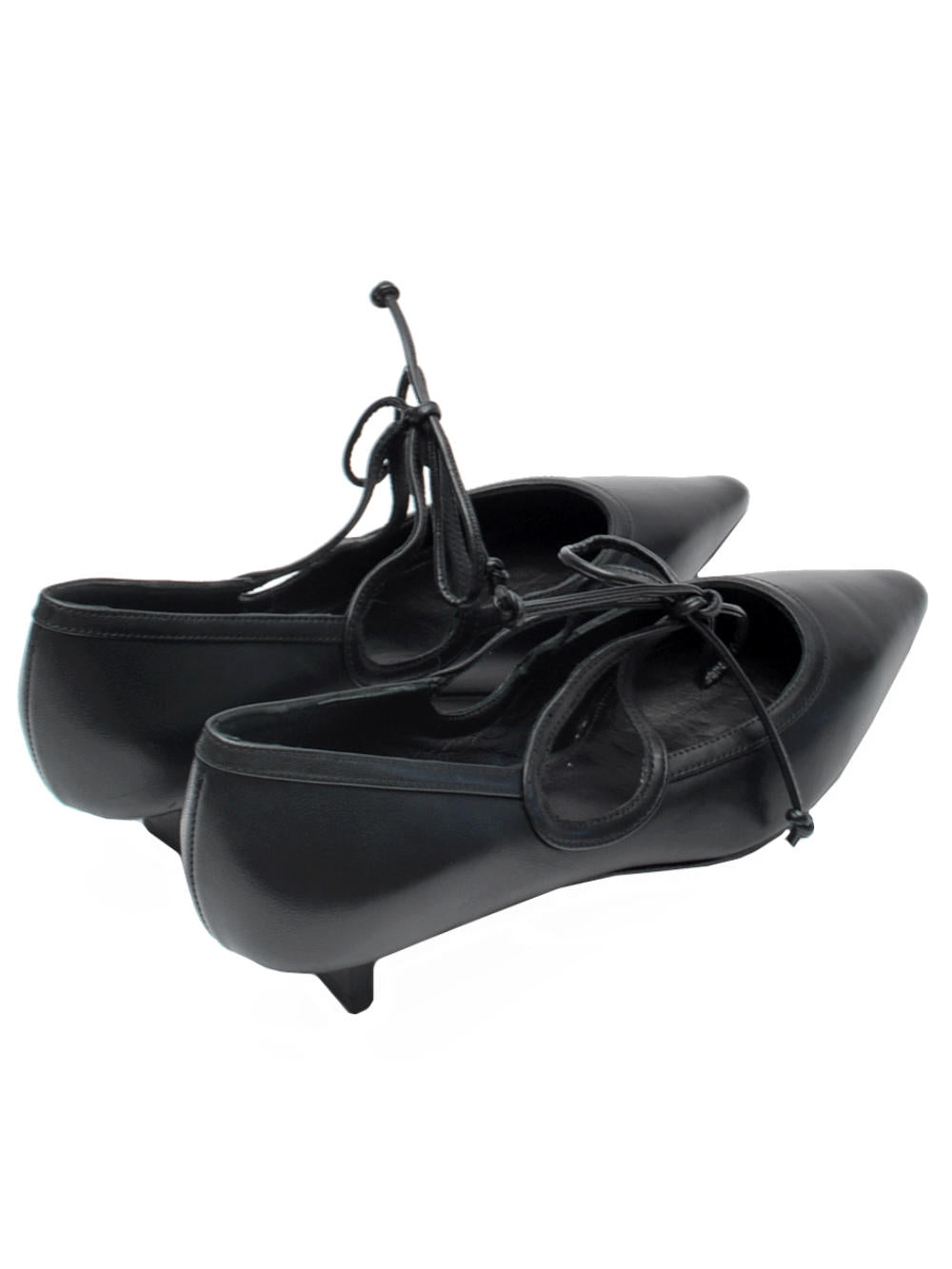 Décolleté Nicole Bonnet 2757 - Tacco 3cm in Nappa Nera Ai25 - Calzature Nucca
