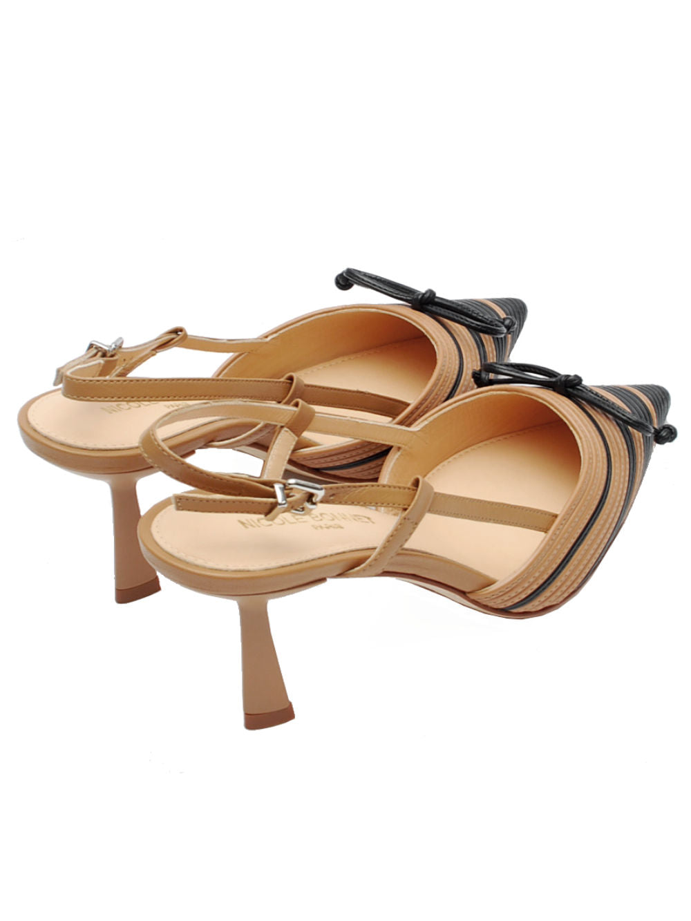 Slingback Donna Nicole Bonnet 3152 Nappa Legno pe26