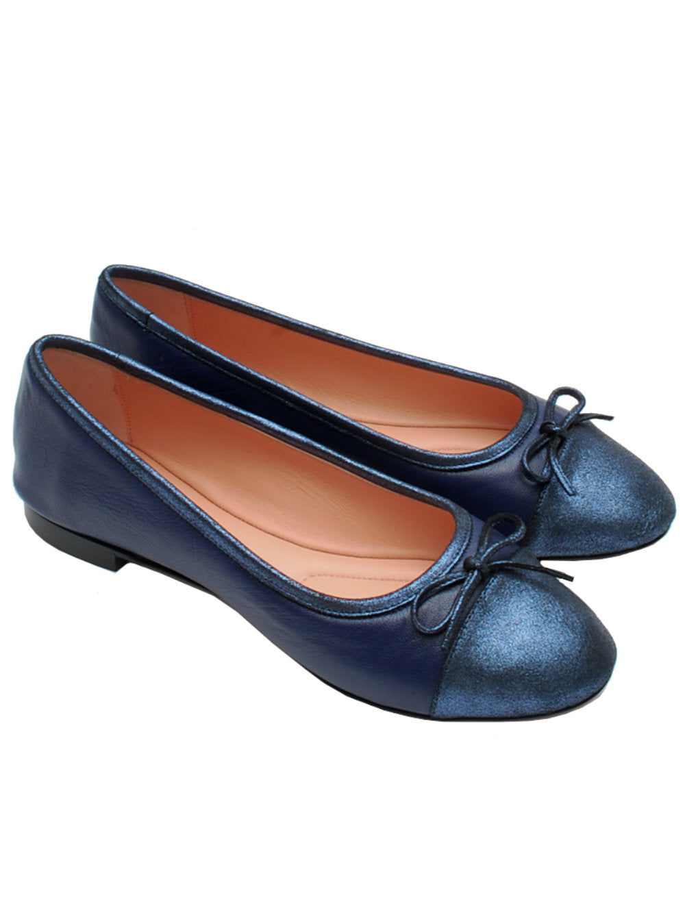 Oronero ballerina laccetto 1025bis nappa navy pe24