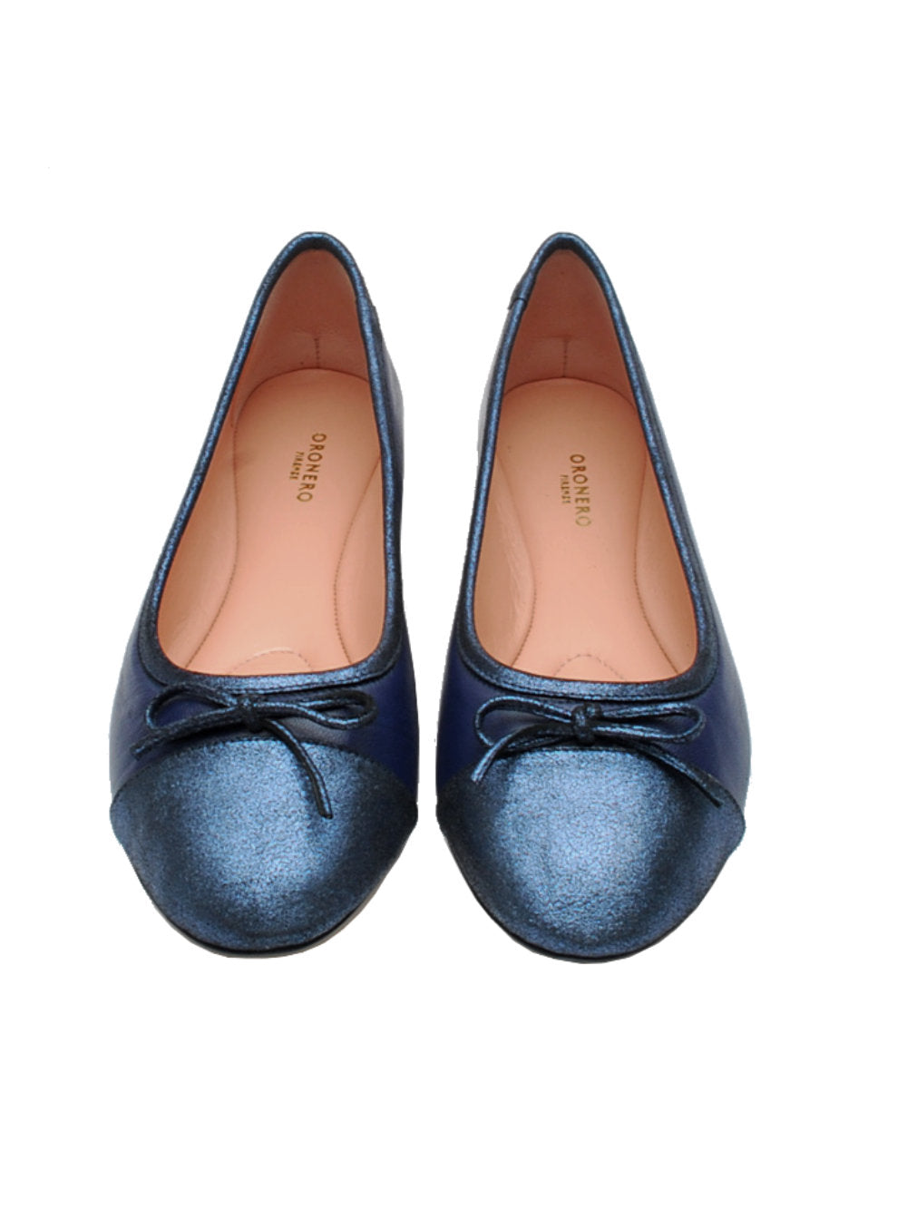 Oronero ballerina laccetto 1025bis nappa navy pe24