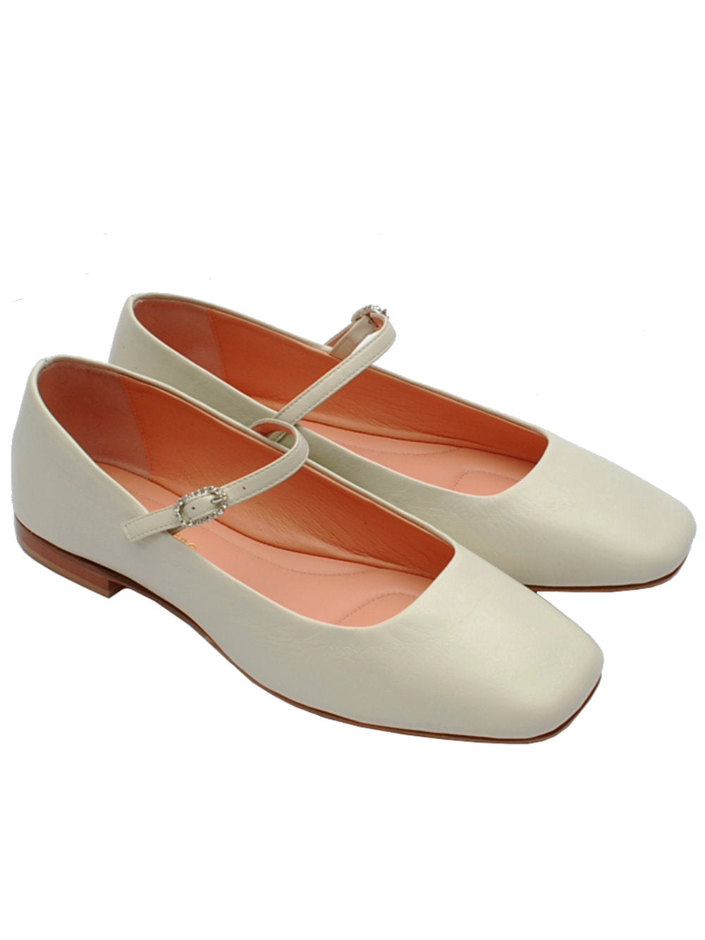 Oronero ballerina con cinturino pr2305 nappa crudo pe24