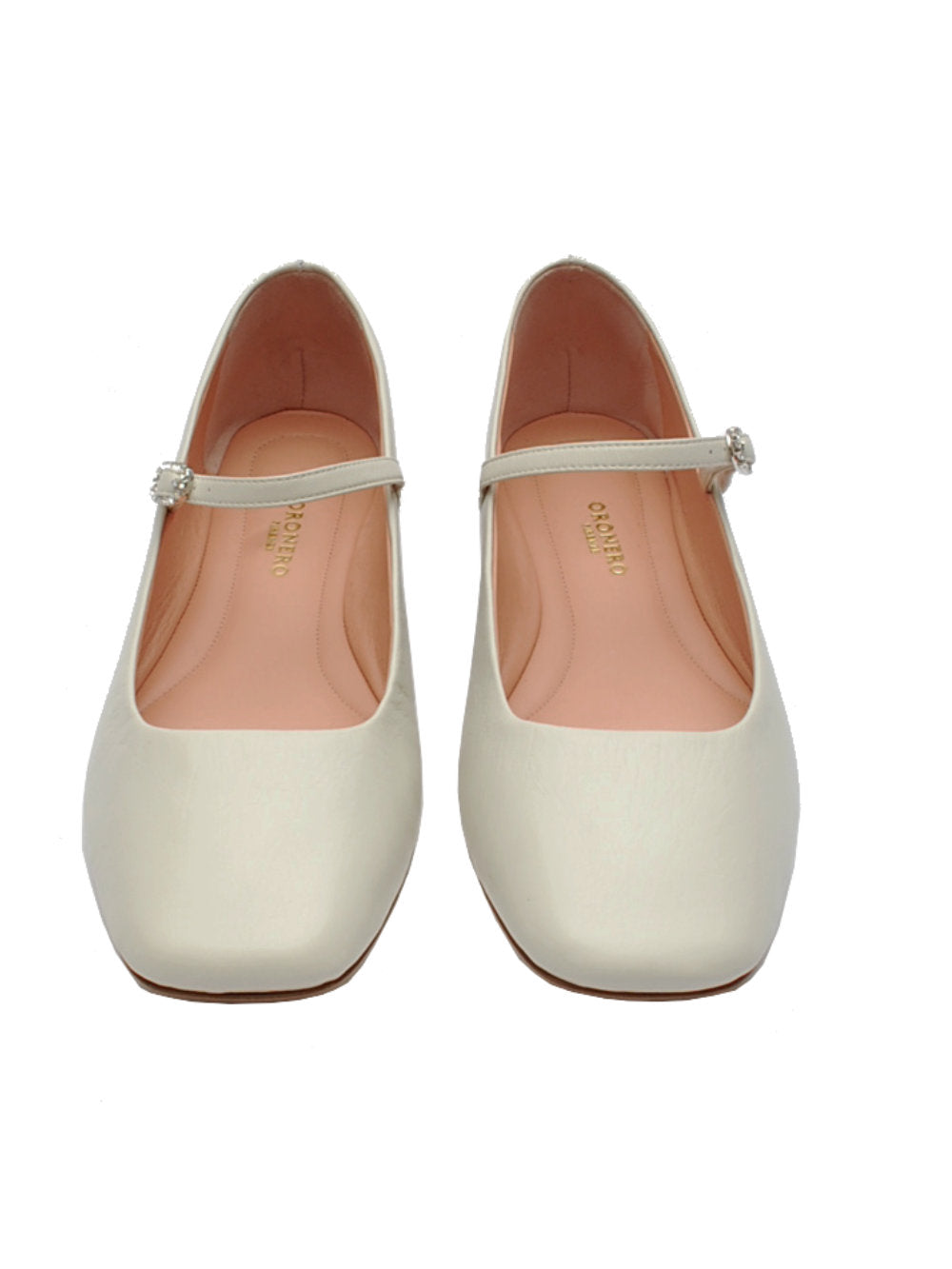 Oronero ballerina con cinturino pr2305 nappa crudo pe24