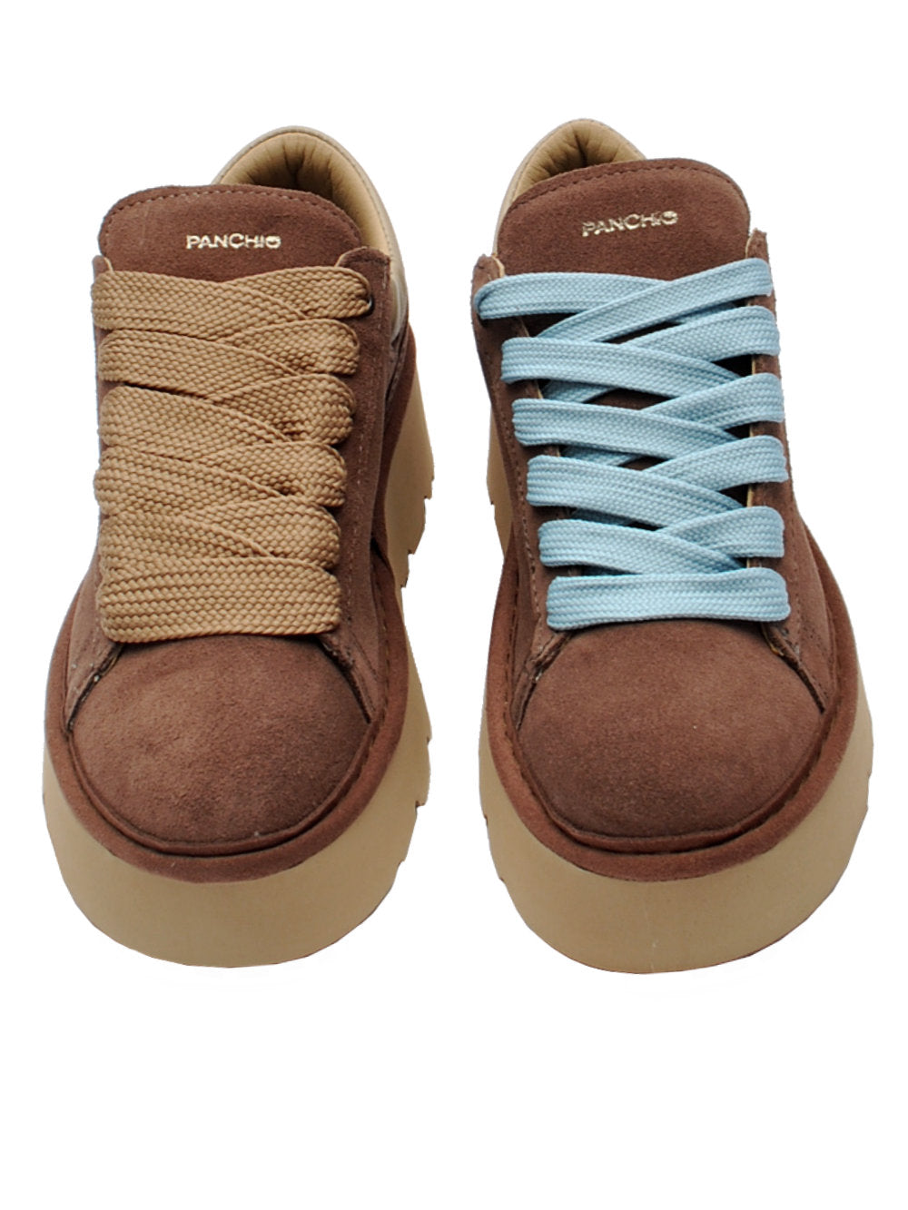 Sneaker Donna Panchic P003 Lace Up Suede Brown Ai25 - Calzature Nucca