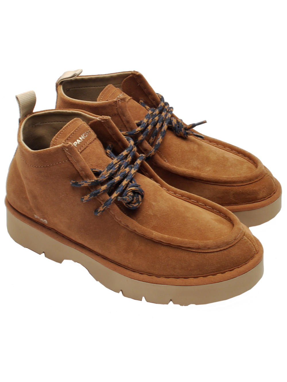 Polacchino Uomo Panchic P009 Ankle Boot Suede Cognac ai25 Calzatur