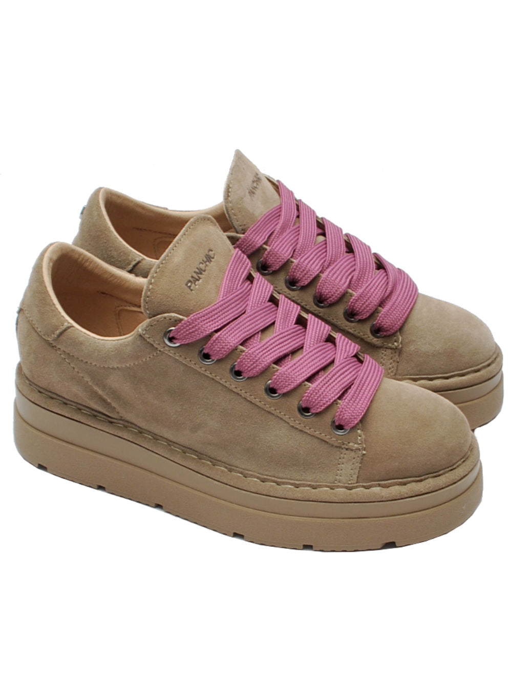 Panchic scarpa con zeppa p89w007 walnut brownrose ai24
