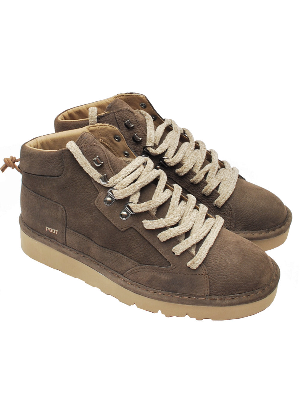 Polacco Uomo Panchic P007 Clay Ankle Boot - Nabuk Coffee Ai26