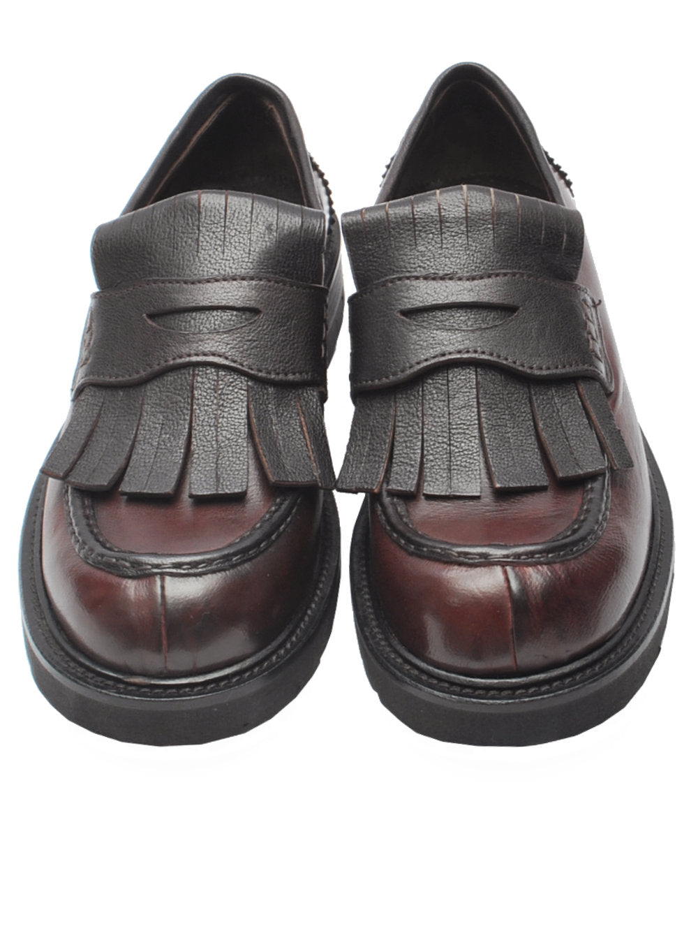 Mocassino Donna Piero Casari 47 - Vitello Bordeaux Ai25 - Calzature Nucca