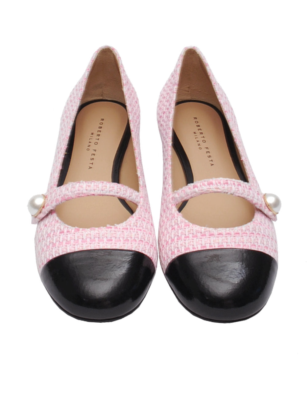 Roberto Festa ballerina tweed pink divy pe24