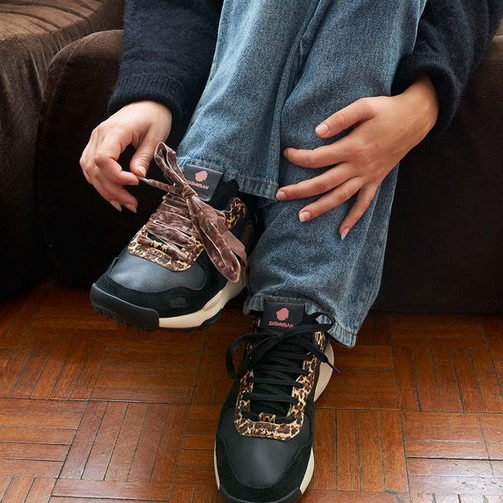 Sneakers Donna Satorisan Chacrona Black Leopard 120090A Ai25 - Calzature Nucca