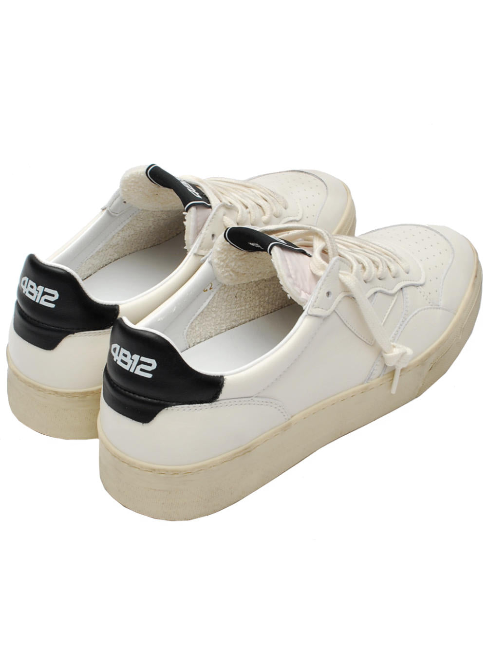 Sneakers Uomo 4B12 Hyper U3001 White Black Pe26