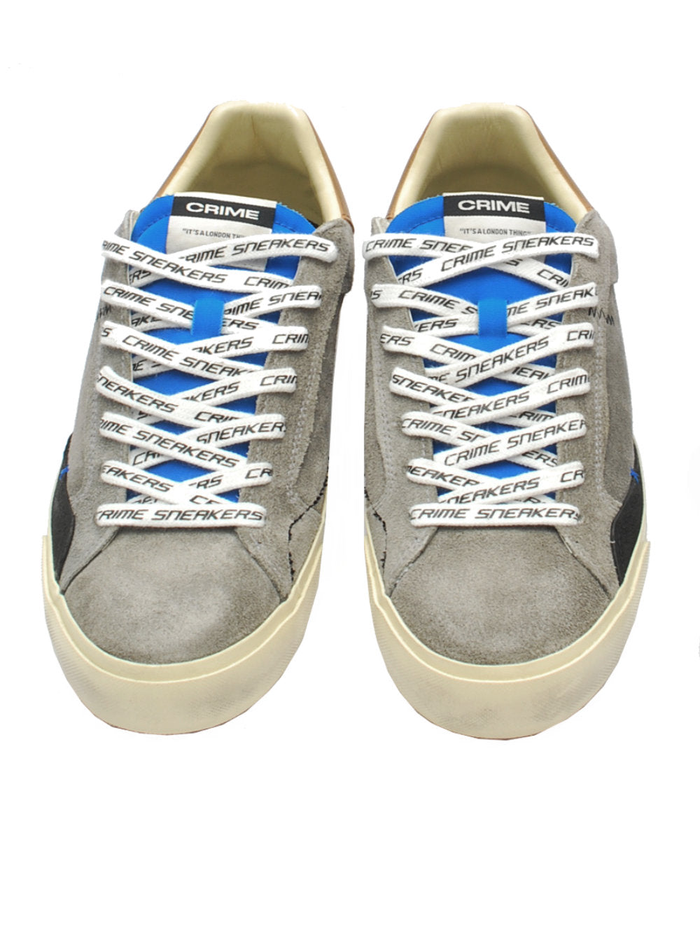 Sneakers Uomo Crime London Distressed Grey 11032 ai25 Calzature Nucca