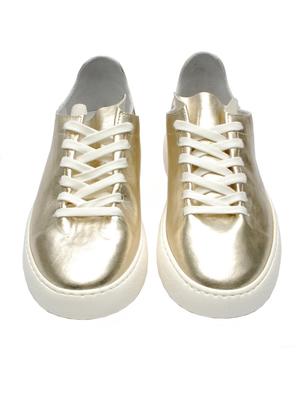 Sneakers Donna Stokton 752d Platino in Pelle Pe25 - Calzature Nucca