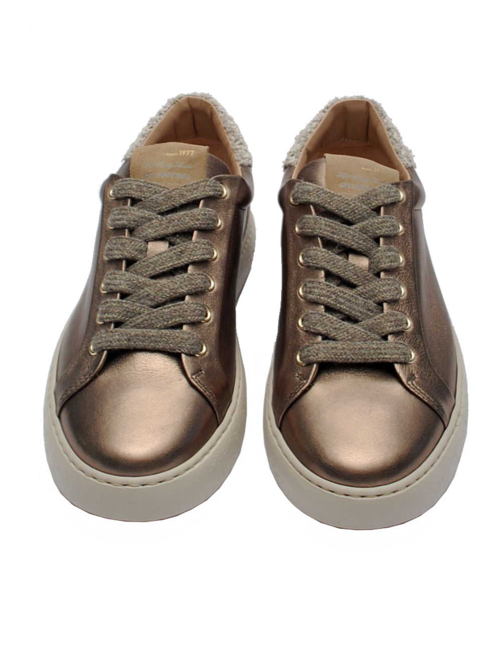 Sneakers Donna Stokton 220 D Metallizzato Bronzo Ai25- Calzature Nucca