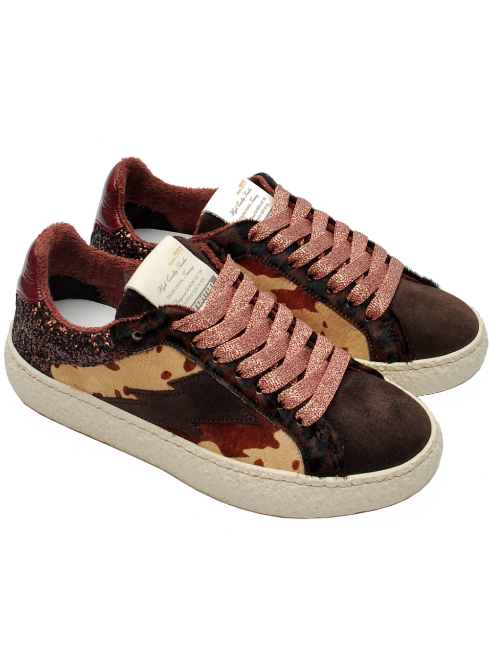 Sneaker Donna Stokton Power D021 Cow Cream Ai26